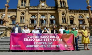 24/08/2021 Concentración en San Sebastián contra las violencias machistas