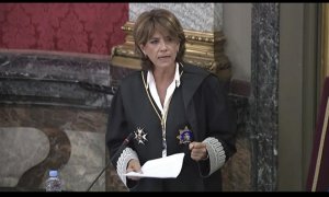 Dolores Delgado, fiscal general del Estado, durante la inauguración del nuevo curso judicial.