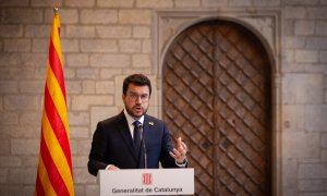 Pere Aragonès, presidente de la Generalitat. Foto de archivo.