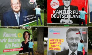 Carteles electorales en Alemania.