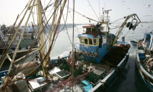 Un barco de pesca entra en el puerto de Laayoune, la principal ciudad del Sahara Occidental controlada por Marruecos.