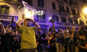 Protesta organizada el 1 de octubre de 2021.