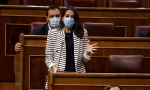 La líder de Ciudadanos, Inés Arrimadas durante la sesión de control al Gobierno celebrada el pasado miércoles.