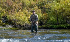 El presiente ruso, Vladimir Putin, pescando, durante sus vacaciones en Siberia el pasado septiembre.