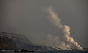 La lava del Cumbre Vieja gana terreno al mar y forma un delta de 20 hectáreas de superficie