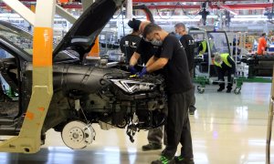 Interior de la fàbrica de Seat a Martorell, en una imatge d'aquest 2021.