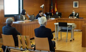 La Audiencia de Castellón acoge desde este lunes el juicio del conocido como "caso Castor". Recaredo del Potro (d) y José Luis Martínez Dalmau.