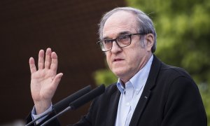 Ángel Gabilondo, durante un acto de la campaña del PSOE para las elecciones autonómicas del pasado 4 de mayo en Madrid. E.P./Alejandro Martínez Vélez