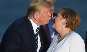 Donald Trump y Angela Merkel