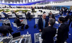 30/10/2021 Los líderes mundiales, durante la sesión plenaria de la cumbre del G20 en Roma