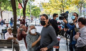 El fotoperiodista Albert Garcia, a su llegada al juicio celebrado en Barcelona.