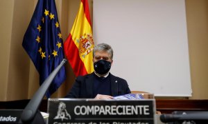 Ignacio Cosidó, ex director general de la Policía, comparece ante la Comisión de Investigación del 'caso Kitchen' este jueves 18 de noviembre de 2021.