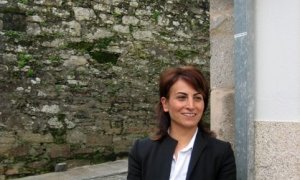 Aysel Tugluk, fotografiada en Santiago de Compostela el año 2006.