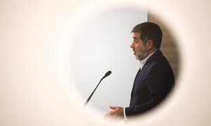 El secretario general de Junts per Catalunya, Jordi Sánchez, en Barcelona.