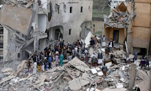 Bombardeo en Yemen