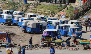 Una calle de Addis Ababa, Etiopía, a 5 de noviembre de 2021.