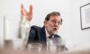 Mariano Rajoy durante la entrevista con Efe.