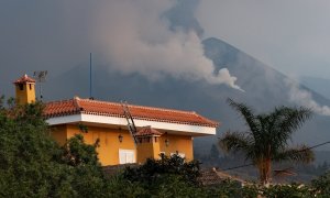 Imagen del volcán de La Palma este 7 de diciembre de 2021.