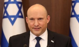 5/12/2021 El primer ministro israelí Naftali Bennett, durante una reunión semanal de su gabinete de Gobierno