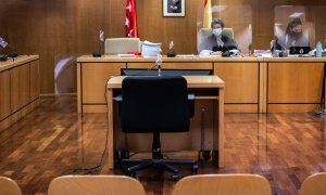 Sala de la Audiencia Provincial de Madrid en una imagen de archivo fechada el 20 de septiembre de 2021.