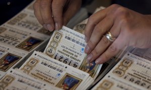 Décimos del sorteo de la Lotería de Navidad 2021 días antes de su celebración.