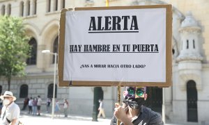 Manifestación colas del hambre