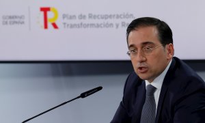 El ministro de Exteriores, José Manuel Albares, durante la rueda de prensa tras el Consejo de Ministros.