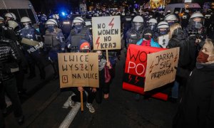 28/11/2020 Manifestación contra el endurecimiento de la ley del aborto en Polonia en noviembre de 2020