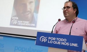 El diputado del PP y exalcalde de Trujillo, Alberto Casero, en un acto del partido.