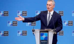 Jens Stoltenberg, secretario general de la Alianza, en una rueda de prensa este martes 15 de febrero de 2022.