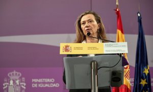 La delegada del Gobierno contra la Violencia de Género, Victoria Rosell, da a conocer los datos del mes de enero del 016 y analiza la situación de la violencia machista en España (17/02/2022).