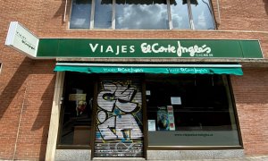 Entrada  de un local de Viajes El Corte Inglés, en Madrid. E.P./Eduardo Parra