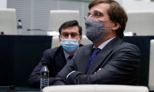 José Luis Martínez Almeida en el pleno del Ayuntamiento de Madrid este martes.