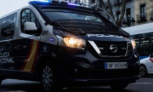 24/2/22-Un coche de Policía Nacional a 10 de febrero de 2022, en Madrid (España).