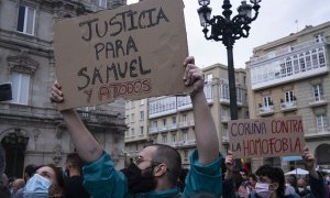 28/2/22 Manifestación en A Coruña contra la homofobia tras el asesinato de Samuel Luíz, que murió de una paliza el pasado 3 de julio