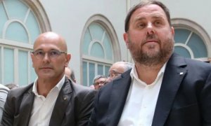 Raül Romeva i Oriiol Junqueras en una imatge d'arxiu.