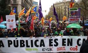 La capçalera de la manifestació