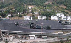 Parque de carbones de la central térmica del Narcea.