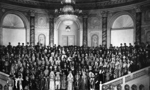 Baile de disfraces en 1903 en el Palacio de invierno.