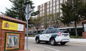 Vista de la Comandancia de la Guardia Civil de Valladolid donde testigos, amigos y conocidos de la joven Esther López, hallada muerta en febrero tras su desaparición hacía un mes en la localidad vallisoletana de Traspinedo, han ido a prestar declaración