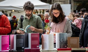 22/04/2022. Día de Sant Jordi en Barcelona, a 23 de abril del 2019.