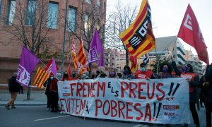 Imatge d'una manifestació recent a Girona contra l'encariment de preus.