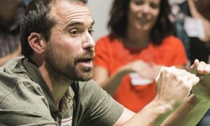 Un instante en 'Juego de niñas', obra que se representa en el Teatro del Barrio.