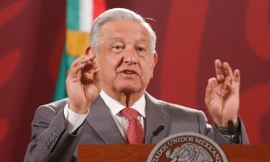 El presidente de México, Andrés Manuel López Obrador, ofrece una rueda de prensa matutina en el Palacio Nacional, en Ciudad de México, este martes 10 de mayo de 2022.