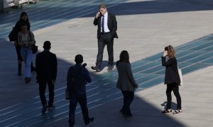 El president de la Generalitat, Ximo Puig, a su llegada a la presentación del proyecto Erasmus+ 'El legado de las mujeres: nuestro patrimonio cultural para la igualdad'.