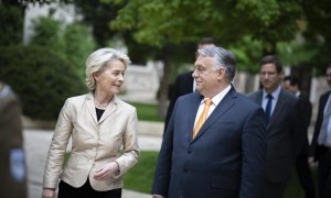 Orban y Ursula von der Leyen