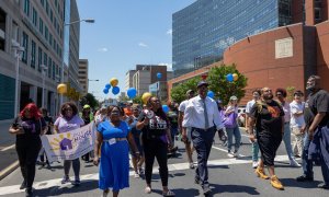 Manifestación contra la violencia armada en Filadelfia, Pensilvania, EE. UU., el 4 de junio de 2022.