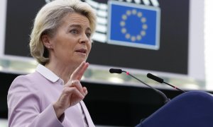 08/06/2022. La presidenta de la Comisión Europea, Ursula Von der Leyen, durante una intervención del Consejo Europeo, a 30 de mayo de 2022.