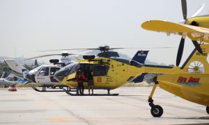 15/06/2022 - Alguns dels mitjans aeris que la Generalitat dedicarà a la campanya forestal d'extinció d'incendis d'aquest estiu.