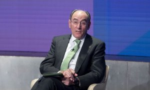 El presidente de Iberdrola, Ignacio Sánchez Galán, interviene en una mesa redonda en la Casa de América, a 4 de abril de 2022, en Madrid.